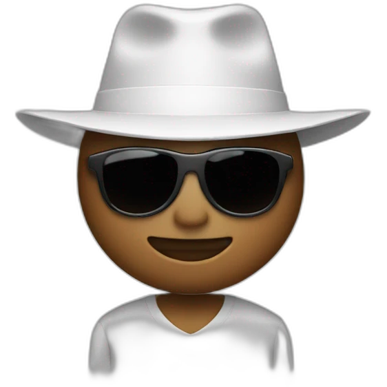A Stickman with a white hat  emoji