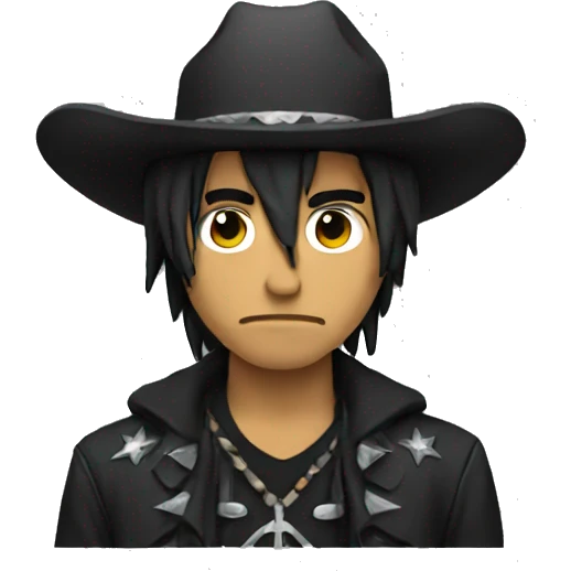 sad emo cowboy emoji