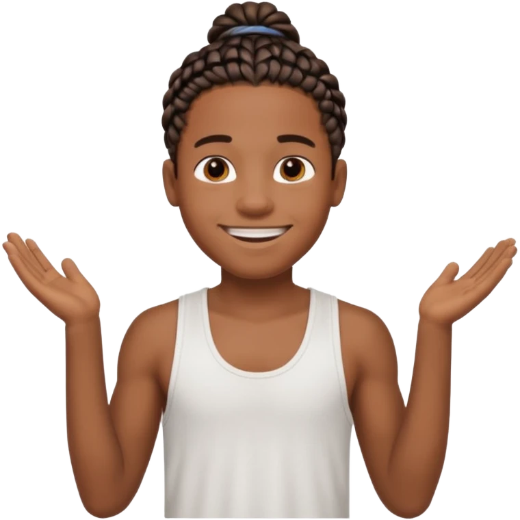 Je veut un garçon qui a des  tresse mi long c un renoi il porte un débardeur blanch emoji