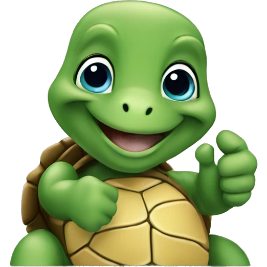 turtle giving thumbs up emoji