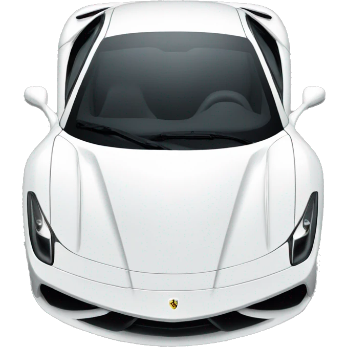 white ferrari emoji