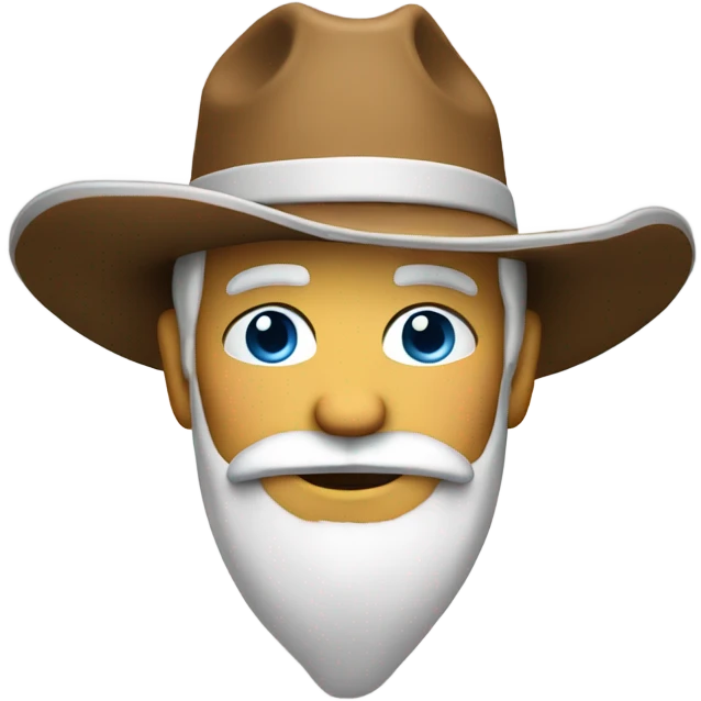 White Santa with a cowboy hat  emoji