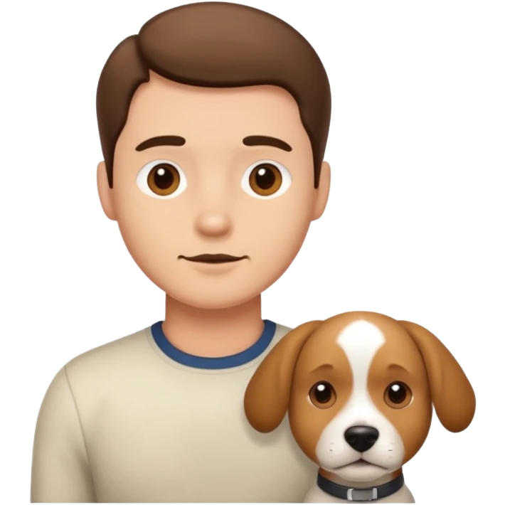 Man face dog body emoji