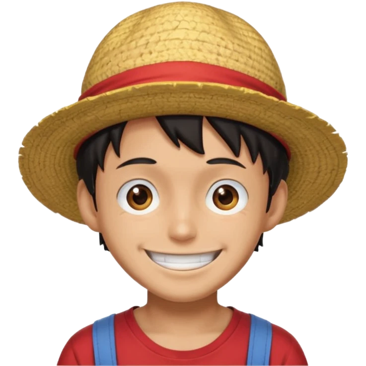 a man with Luffy hat emoji