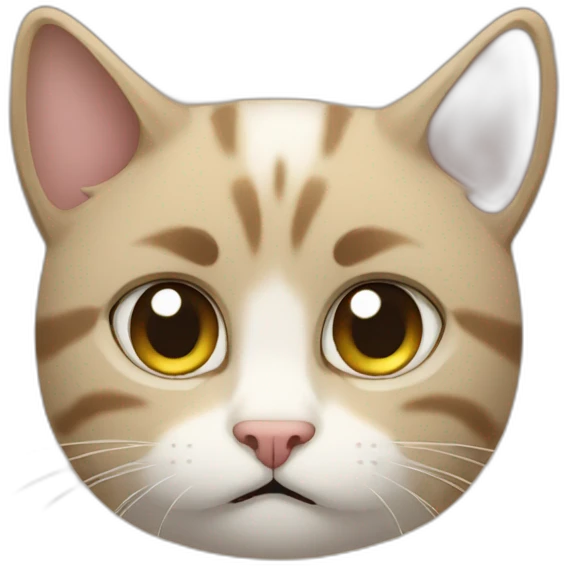 Cat is sad emoji