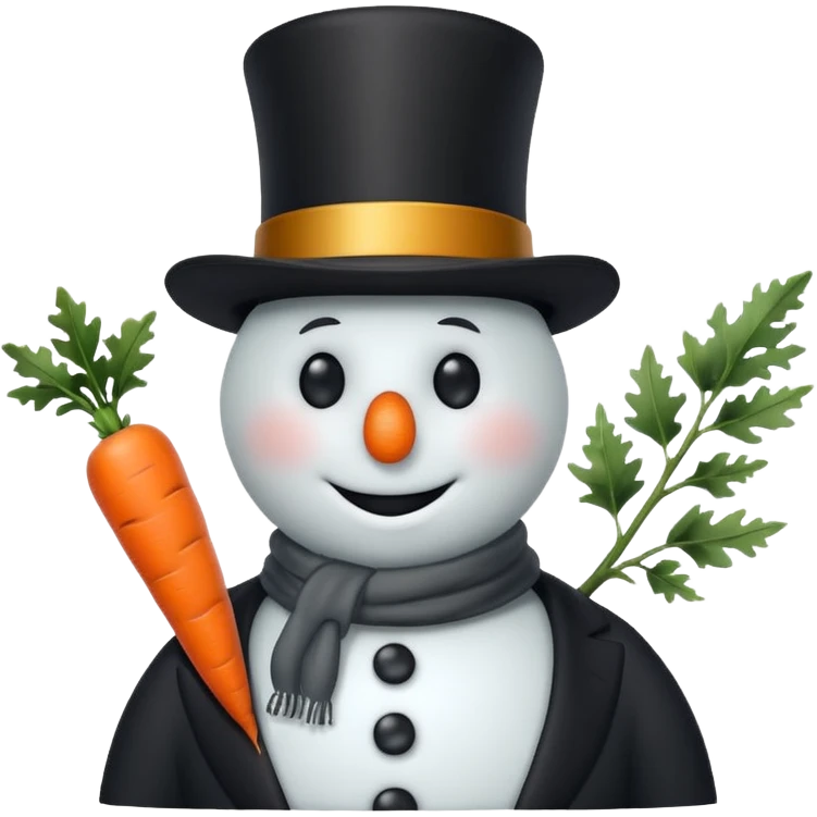 Frosty the snowman  emoji