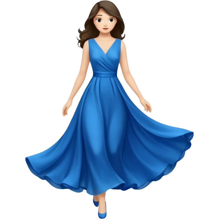 blue dress emoji