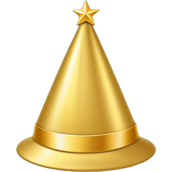New Year's hat (without a person) emoji