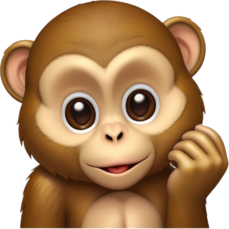 Monkey sending a kiss emoji