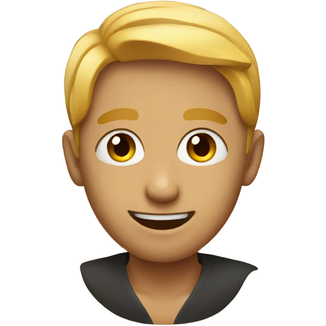 Emoji showing from side profile looking at me  emoji