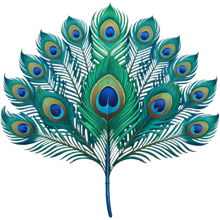 Peacock feather emoji
