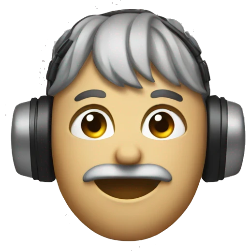 Head phones with a bow on them  emoji