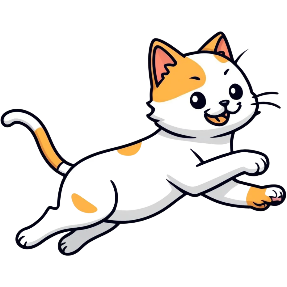 cat hitting a dog emoji