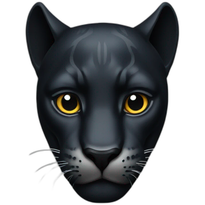 black panther head emoji