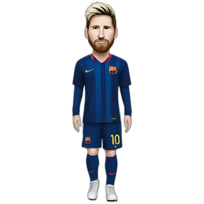 Messi wearing trapstar outfit emoji