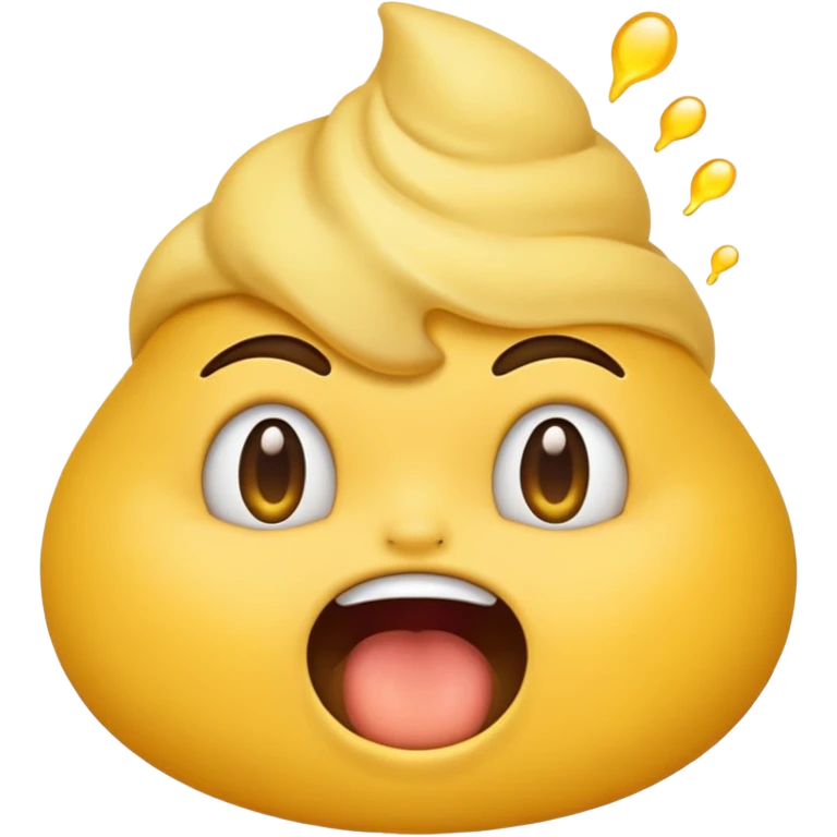 A emoji face farting emoji