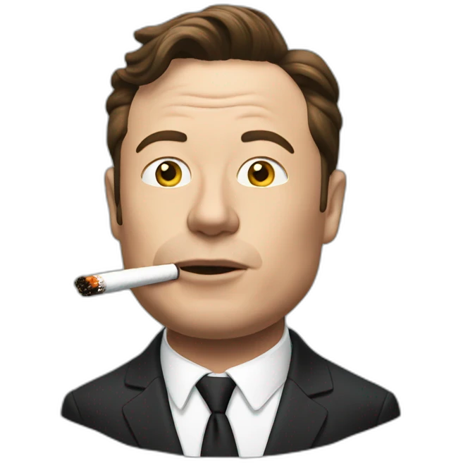 Elonmusk smoking emoji