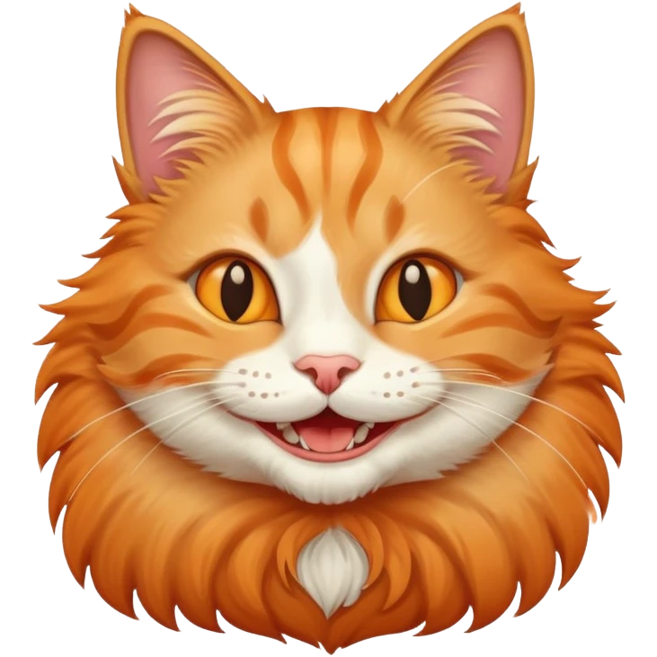 Cat with teeth smiling  emoji