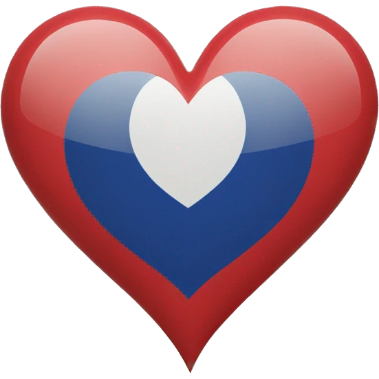 heart flag of france emoji