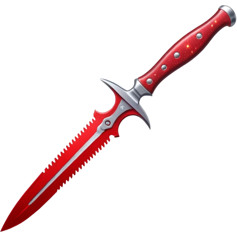 Glitter Blood Knife emoji
