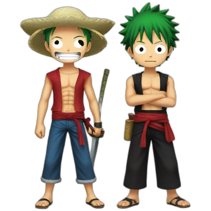 Zoro et Luffy emoji
