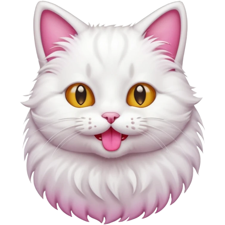 Cat cleaning emoji