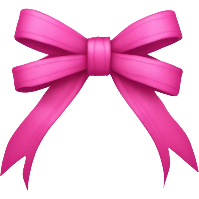 Pink bow emoji