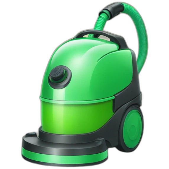 green vacuum cleaner emoji