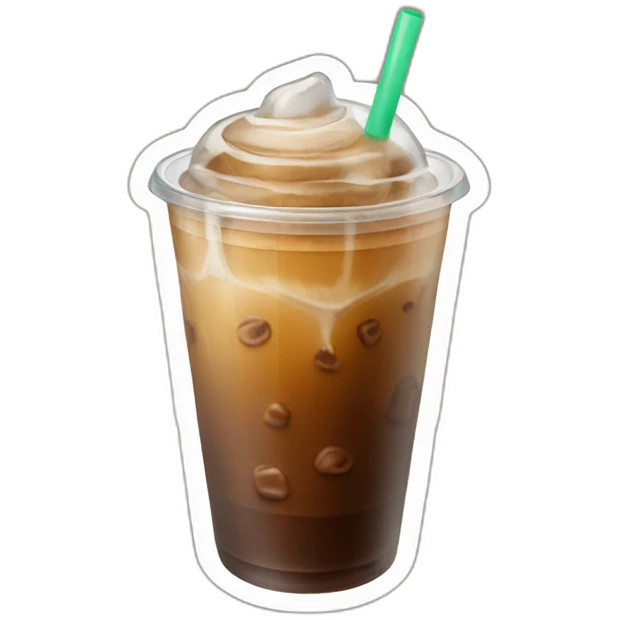 Iced coffee emoji