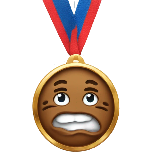 poop emoji olympic medal emoji