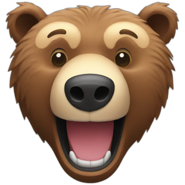 grizzly bear - smile emoji