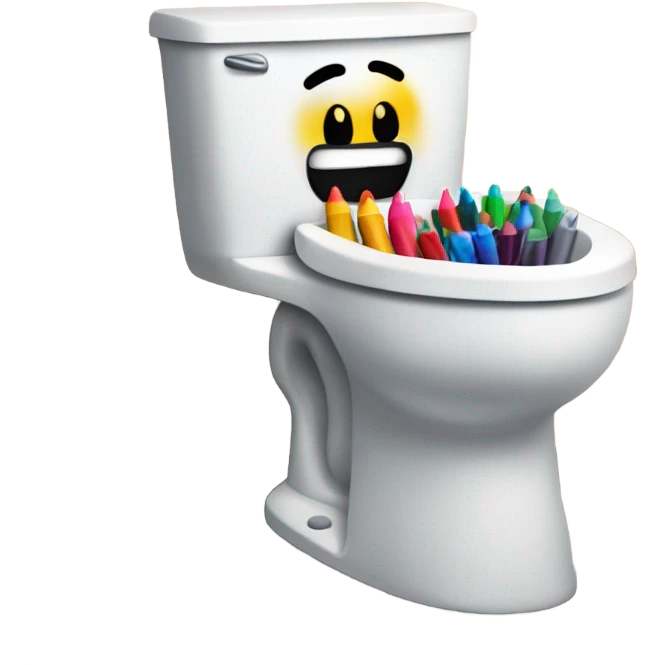 Skibidi toilet sniffing sharpies emoji