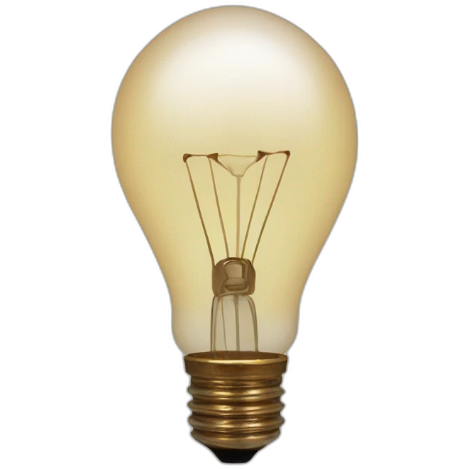 Bulb sticker emoji