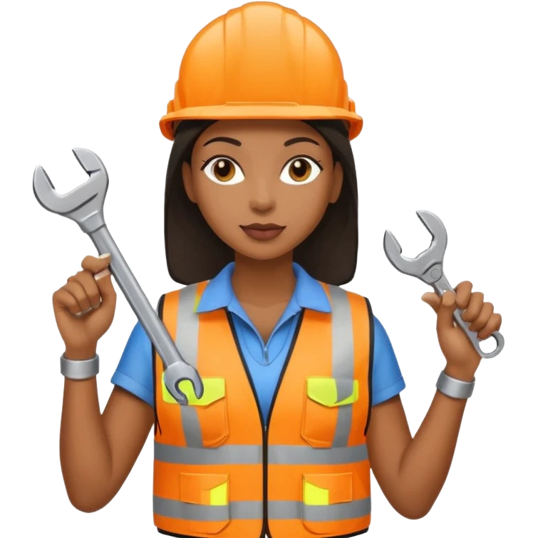 City Maintenance Worker black woman emoji