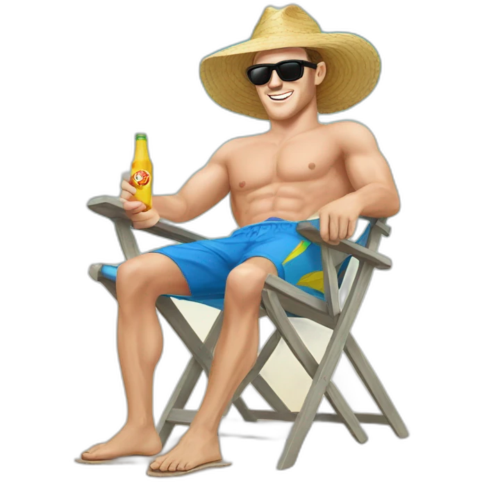 Jonathan Toews as a beach bum  emoji