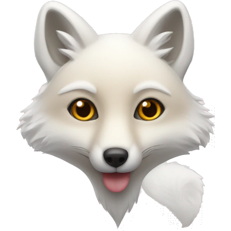 white fox heart emoji