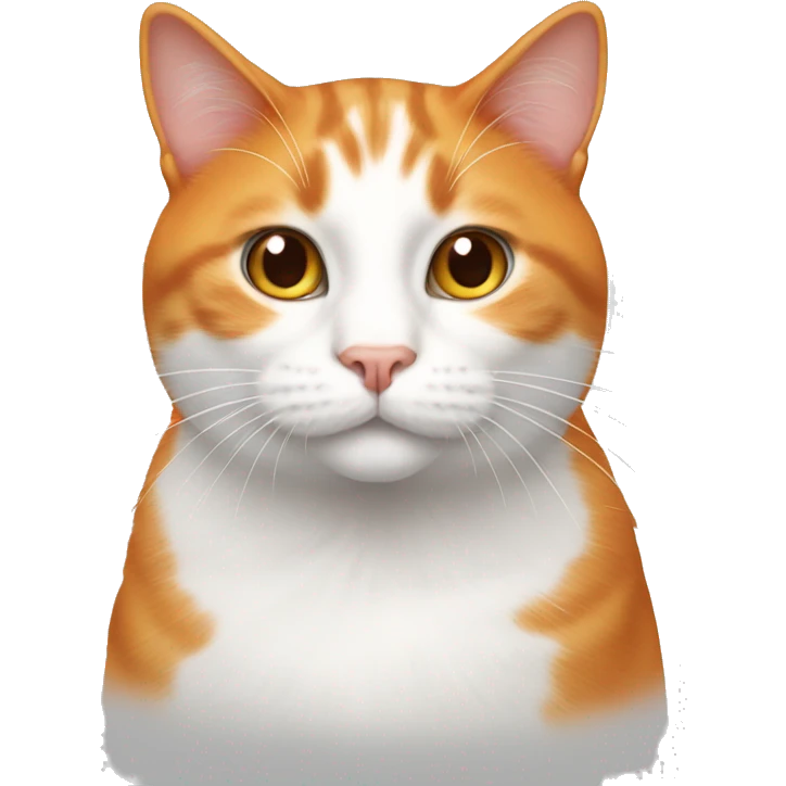 orange and white cat emoji