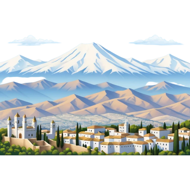 Granada con sierra nevada emoji
