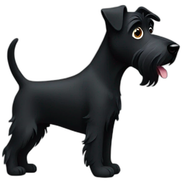 black terrier emoji