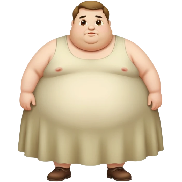 fat man in a dress emoji