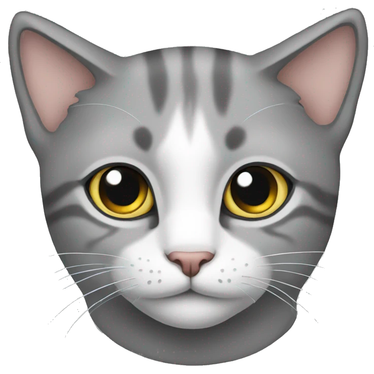 Cat grey emoji