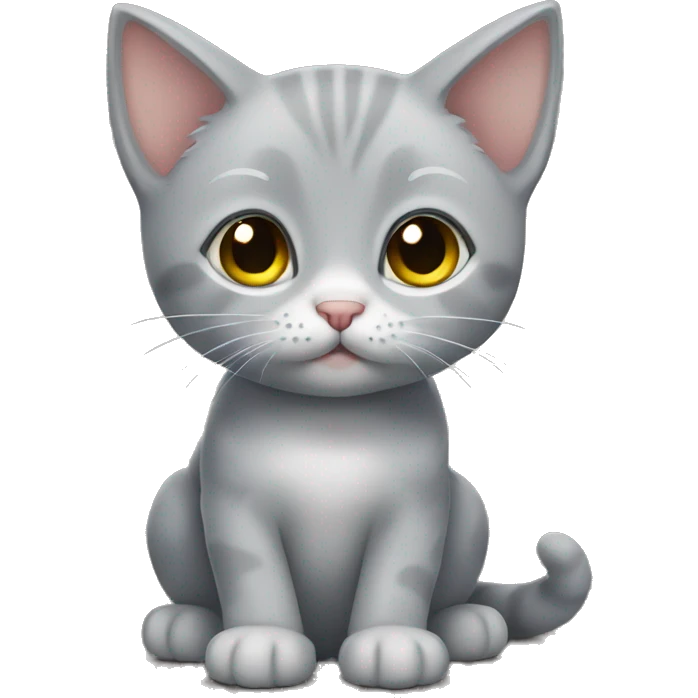 Grey kitten  emoji