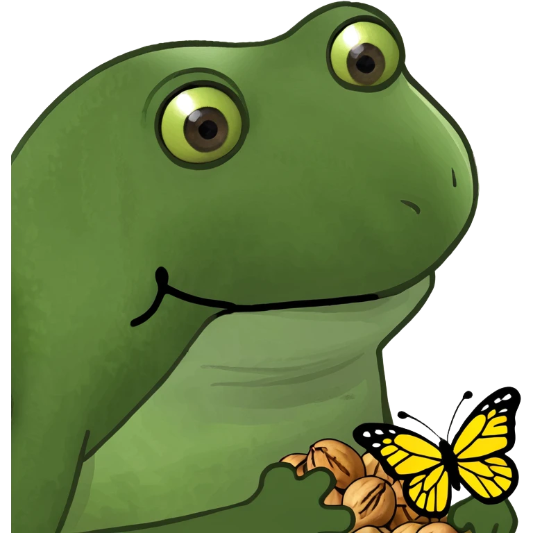nuts in butterfly  emoji