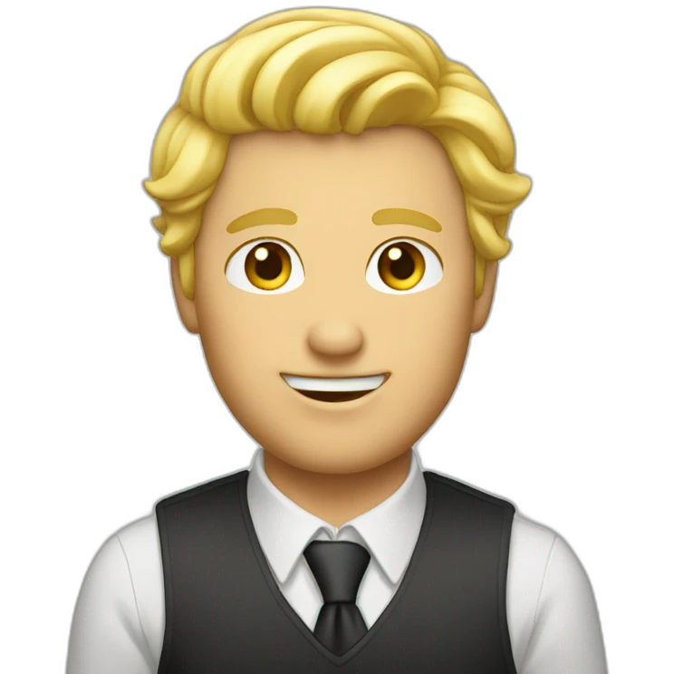 Blond Gentleman emoji