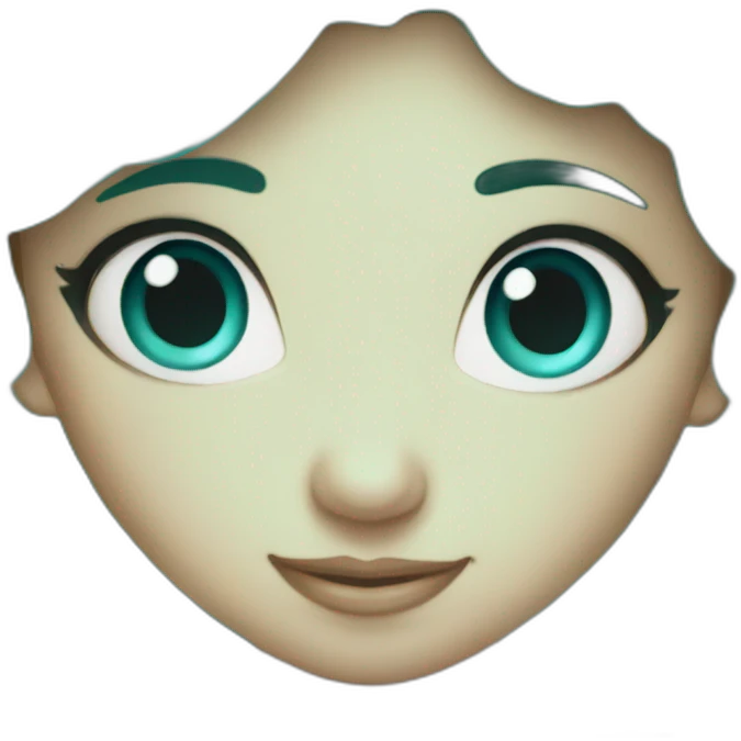 Turquoise fairy emoji