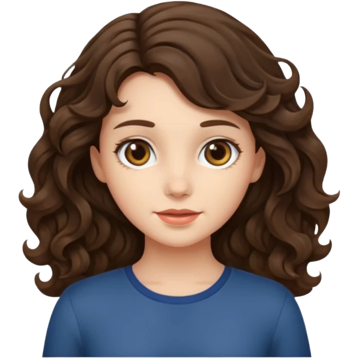 Brunette girl wavy nothing underneath full body  emoji