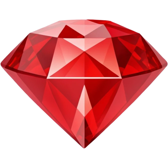 Red diamond shape emoji