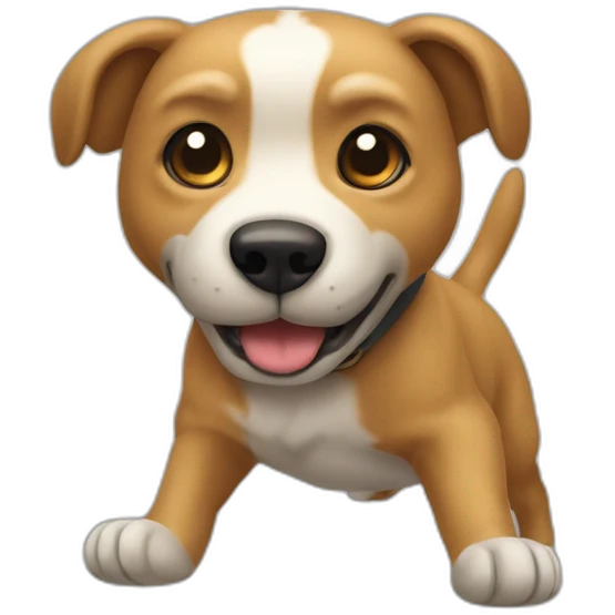 Chien qui saute emoji
