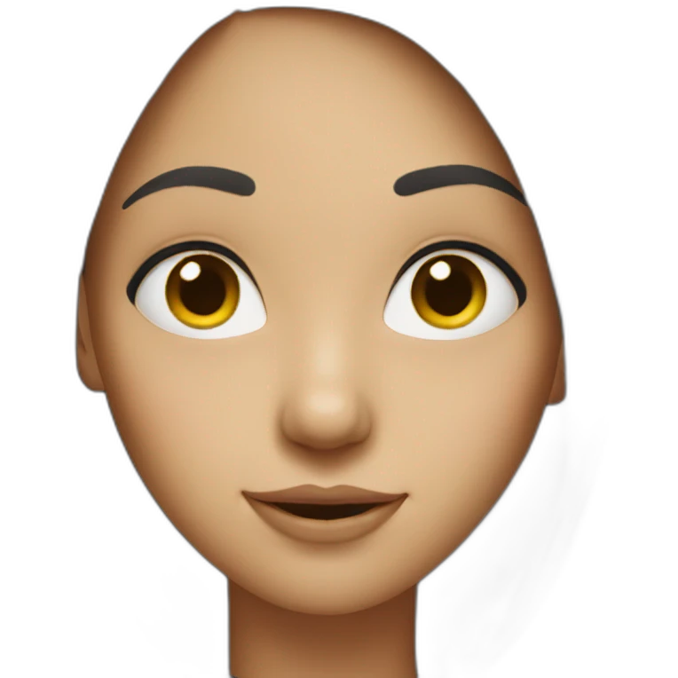 Girl with a big nose  emoji