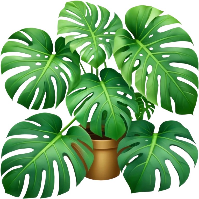 monstera plant emoji